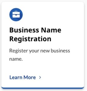 business name registration register